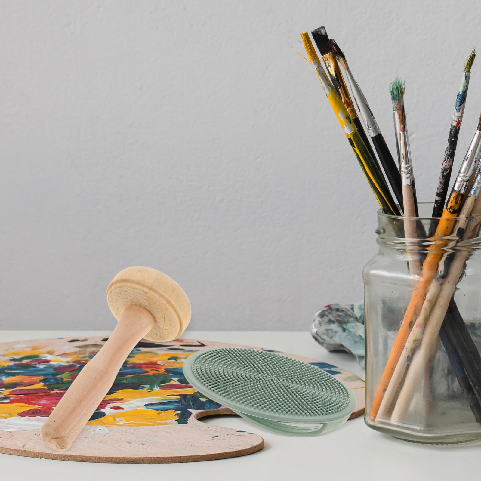 Set Completo per Xilografia Accessori per Stampa Artistica, Strumenti Versatili in Legno e Plastica, per Pittura e Progetti Creativi
