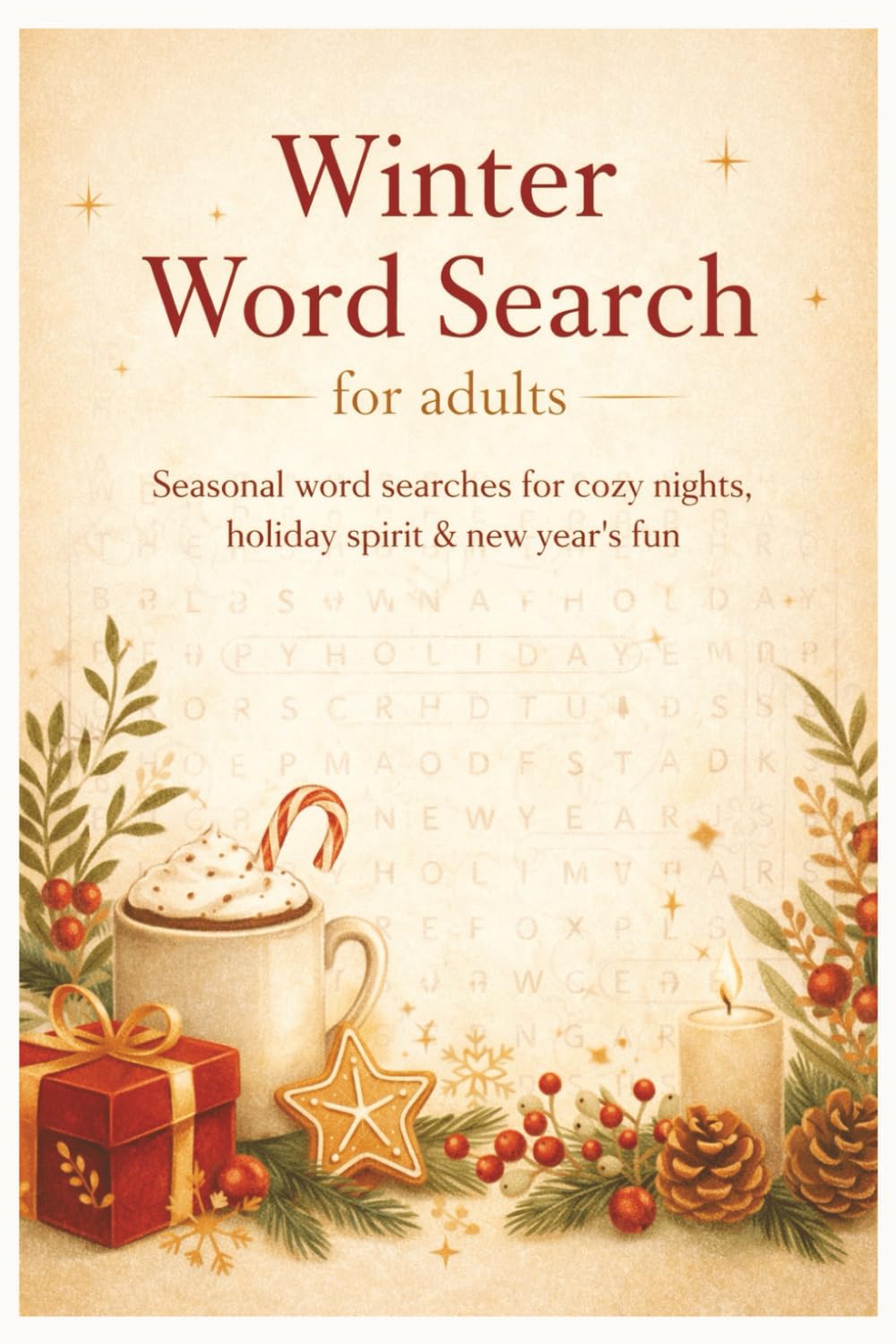 Winter Word Search for Adults: Seasonal word searches for cozy nights, holiday spirit & new year's fun