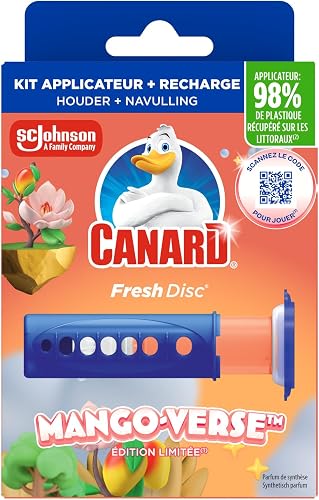 Canard WC Fresh Disc Édition limitée Mango Verse - Nettoie à 360° - Emballage 10