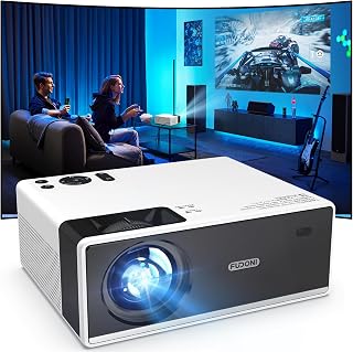 FUDONI Aurora P3 1080P Projector WiFi Bluetooth 4K Support 300 ANSI Native FHD 300" Outdoor Indoor Home Theater