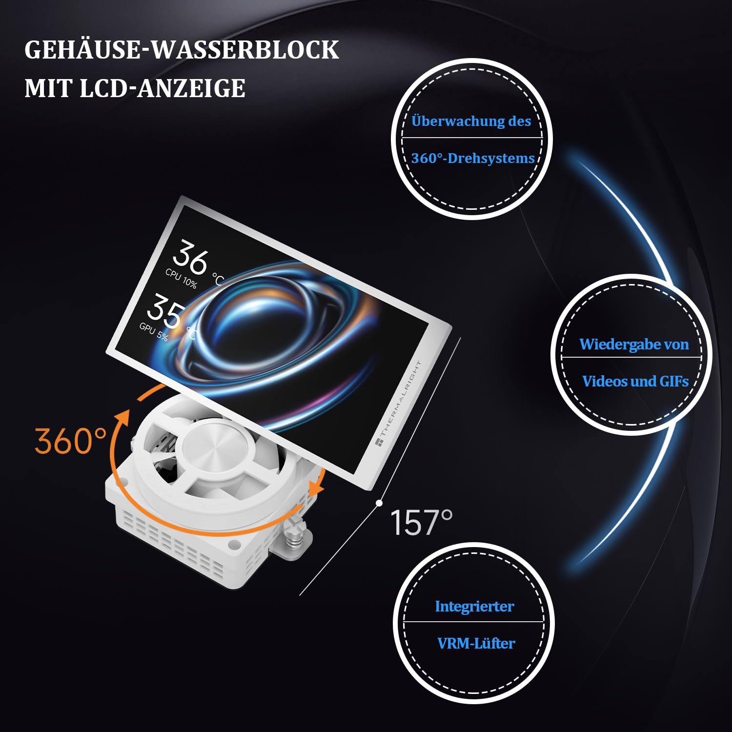 Thermalright Dynamic Vision Pro 360 ARGB chłodnica cieczy CPU