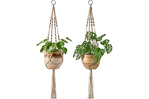 Hanging Rope Planter: Mkono's Indoor Plant Haven for Nature Lovers