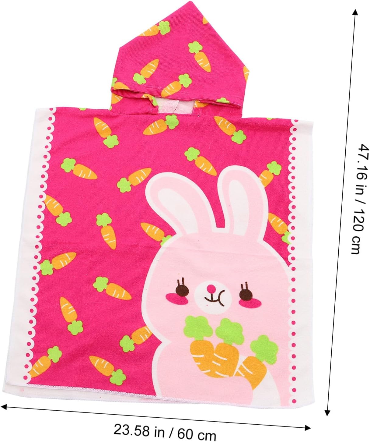 Hooded Bath Towel Hooded Beach Towel Cartoon Cape Soft Absorbent Microfiber for Boys and Pool Bath Time