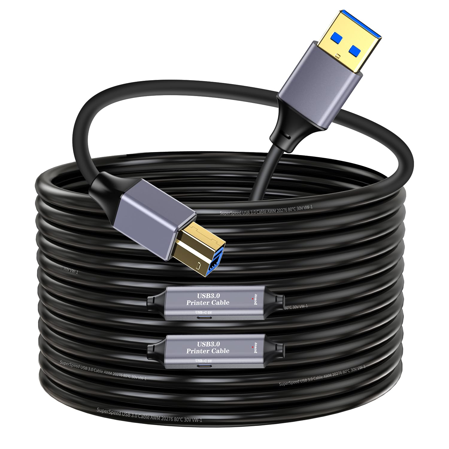 USB 3.0 Printer Cable – 50ft,...