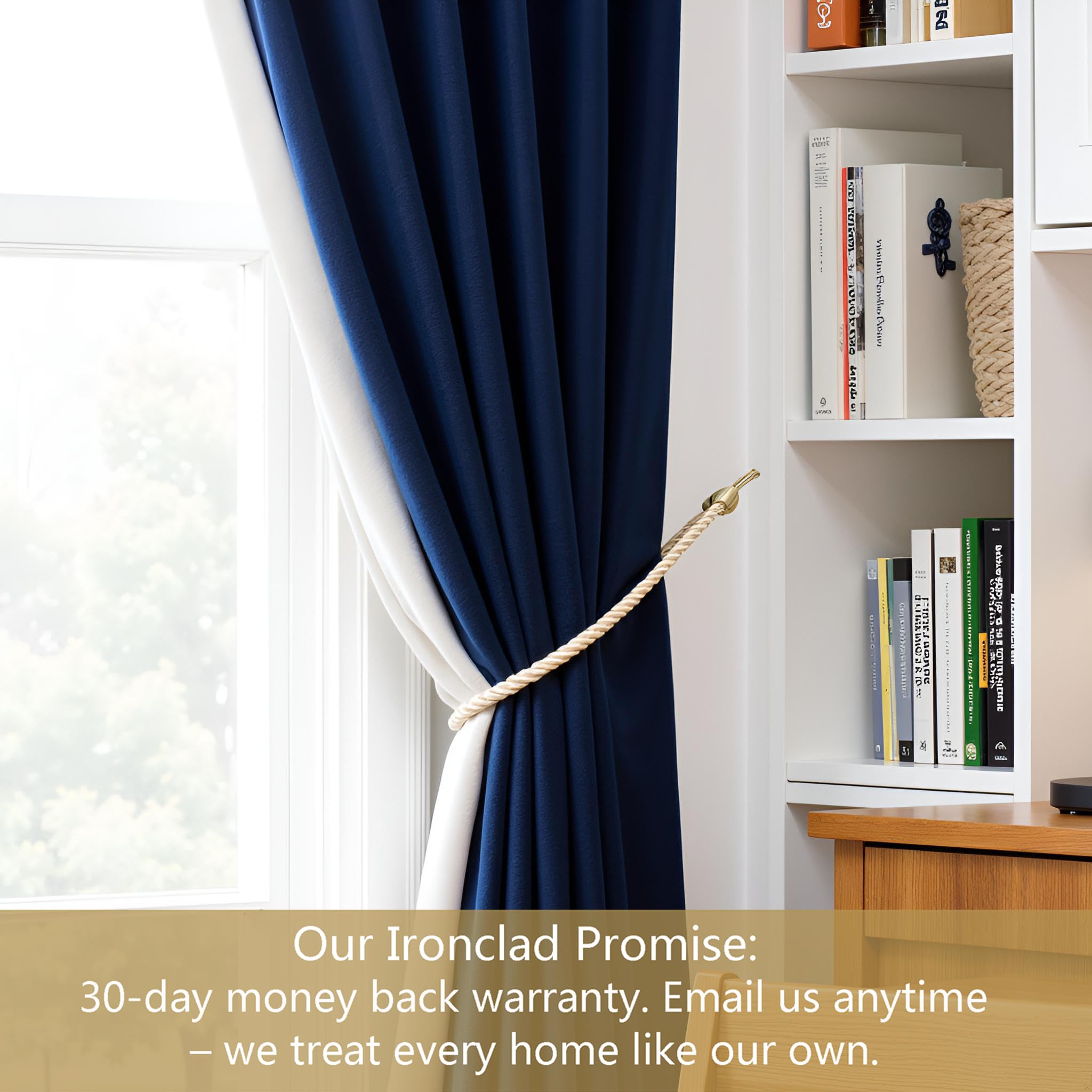 Penbrice Slim Rope Curtain Tie Backs – Pair Of Slender Cord Holdbacks, 34 Inches Long