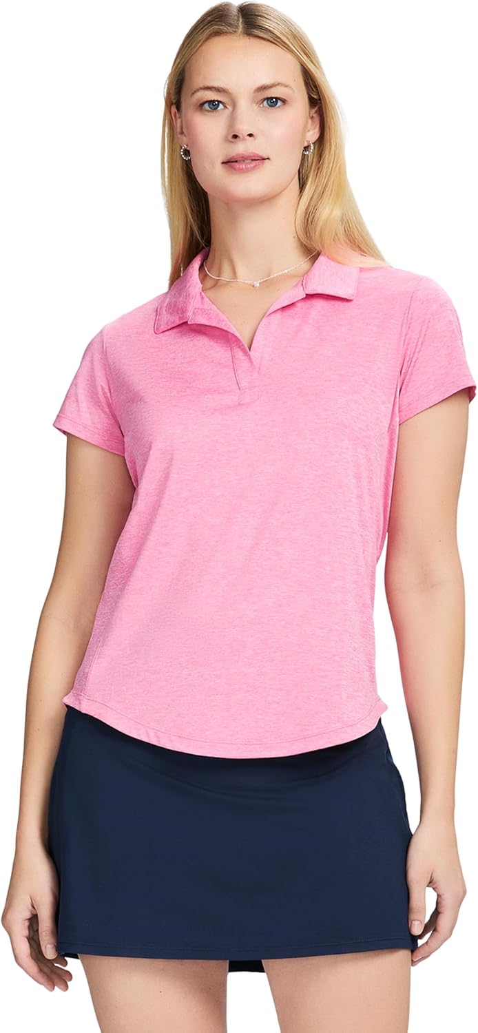 Izod Womens Polo Shirt Performance Stretch Short Sleeve