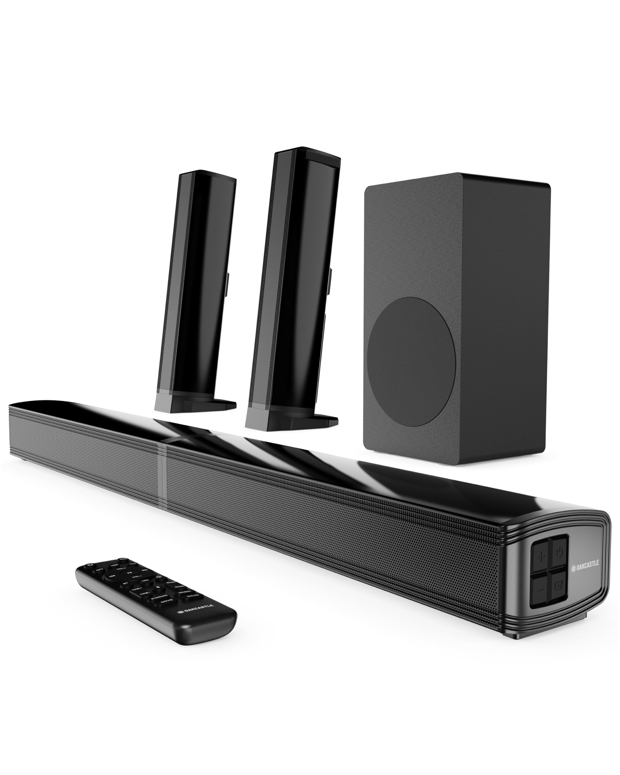 Oakcastle Home Theater Soundbar 2.1 Canali 200W Bluetooth 5.3 HDMI ARC SB80 Xtra