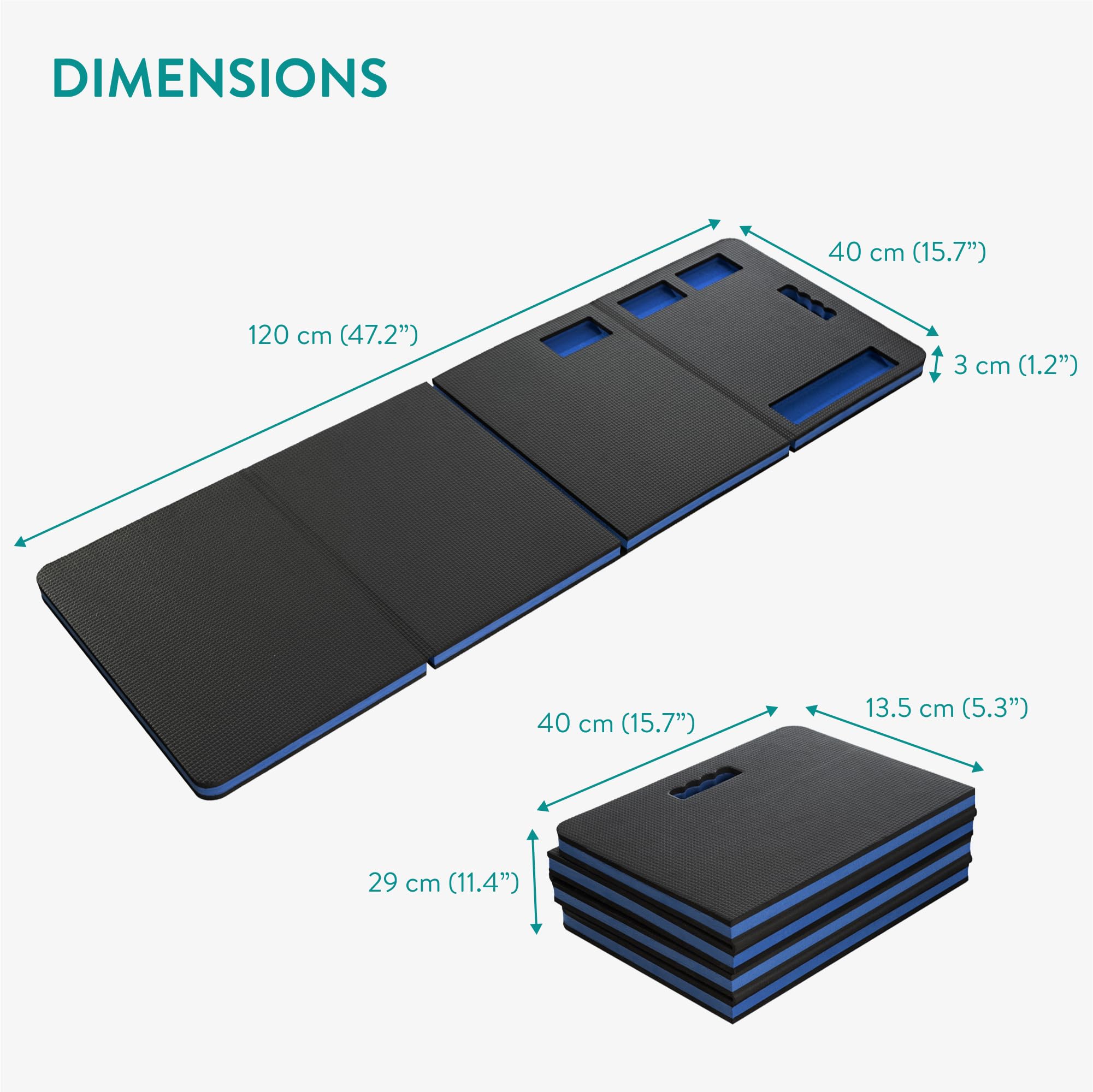 Tapis De Sol Pliable EVA Pour Mécanique - Coussin De Genou épais, Portable, 116x40cm, Pliable - 10