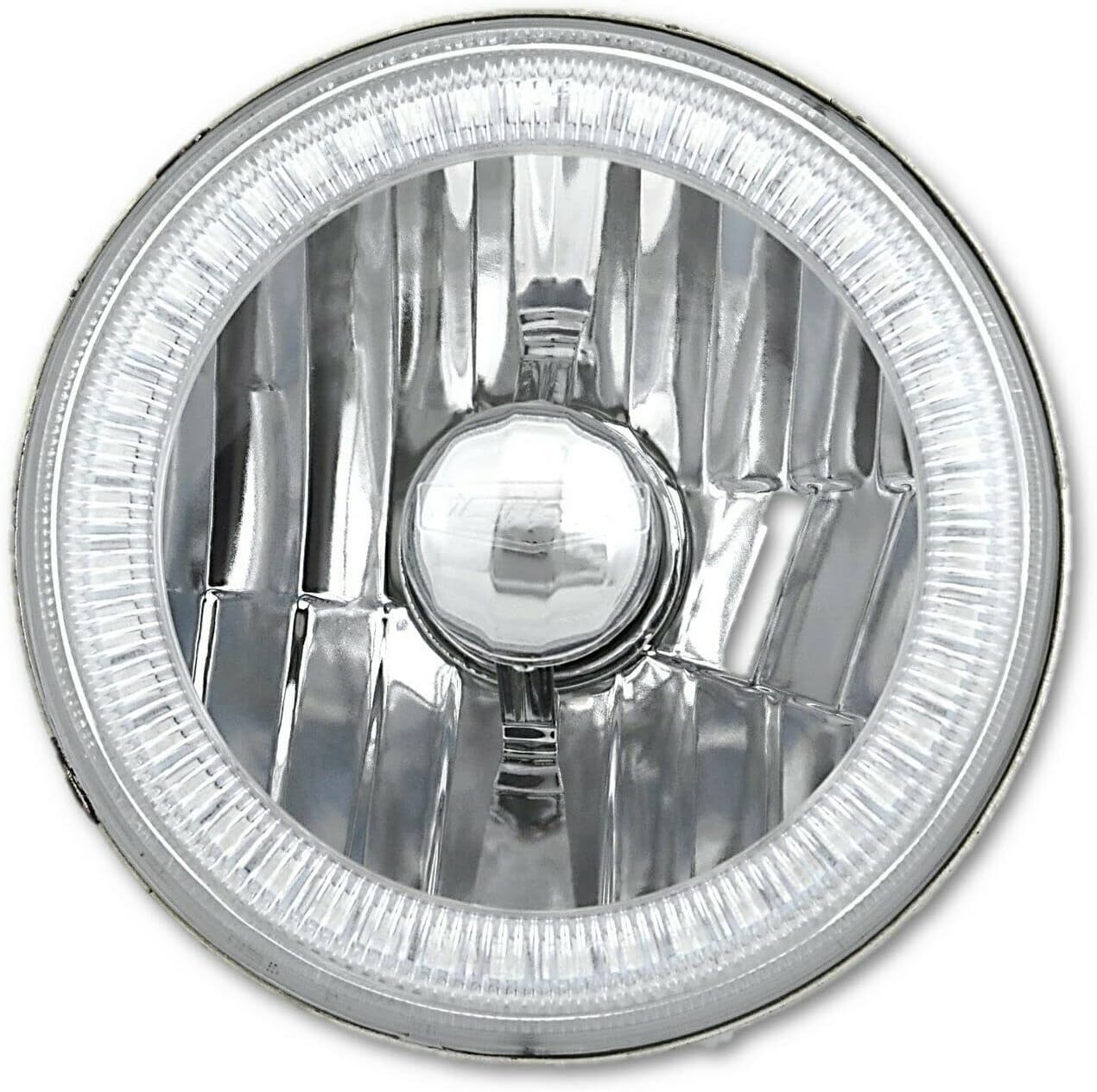 Octane Lighting 5 3/4 Inch Green SMD LED Halo Angel Eye Halogen Light Bulb Crystal Headlight Pair