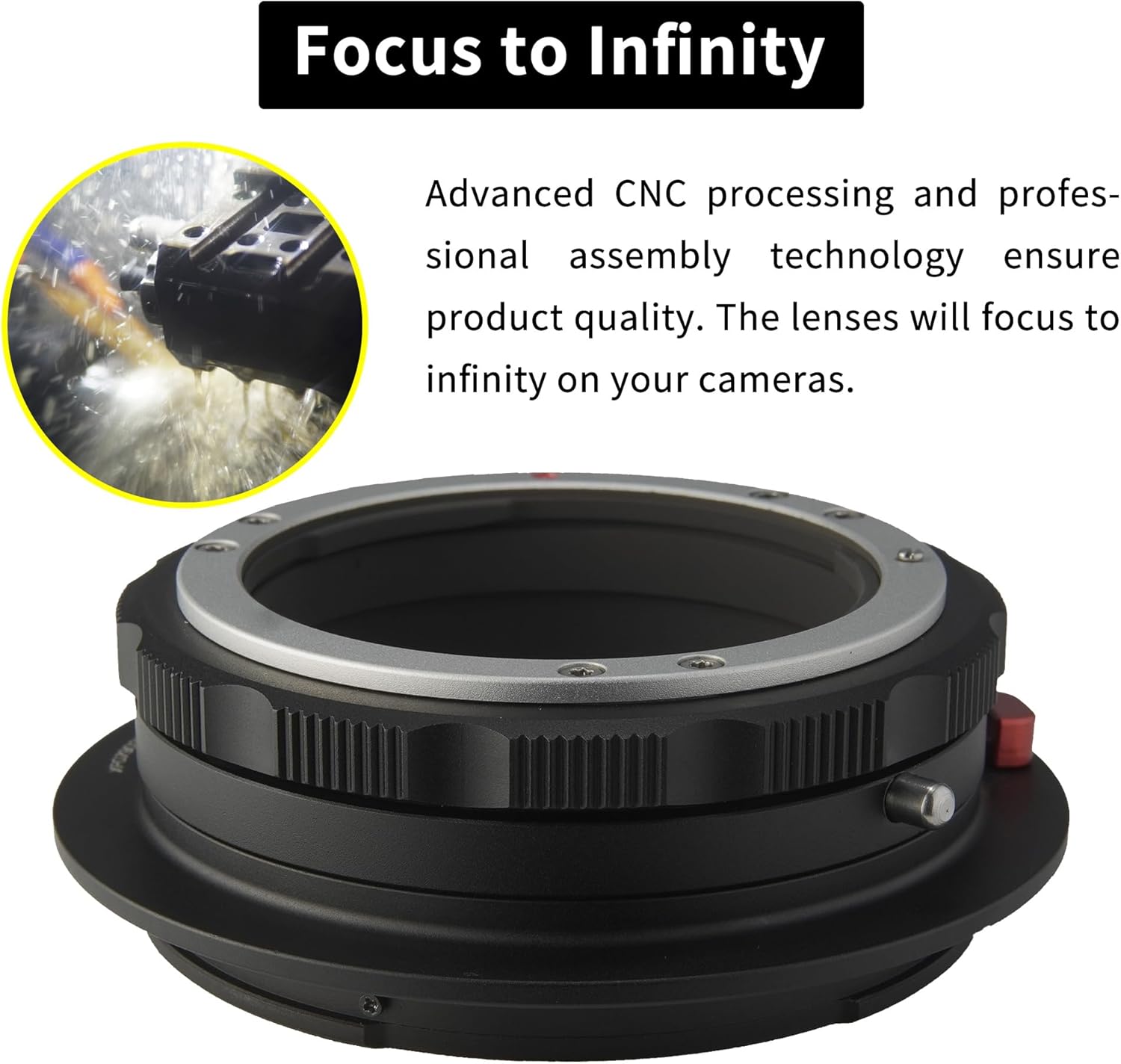 Lens Mount Adapter Ring Compatible with Nikon F Lens to Fujifilm GFX Camera GFX50 GFX100