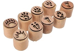 NUOBESTY Animal Paw Print Stamps