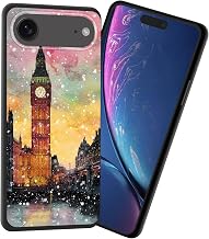 for iPhone Air Case,Premium Soft Silicone Slim Rubber Full Body Drop Protection Shockproof Cover Phone Case for iPhone Air,London Snowy Art