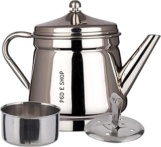PGD Premium Stainless Steel Stovetop Espresso Moka Pot | South Indian Style Traditional brewing method Drip Decoction Make Price In India
