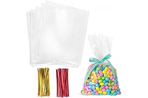 Morepack 6x9 Inches Clear Cellophane Bags