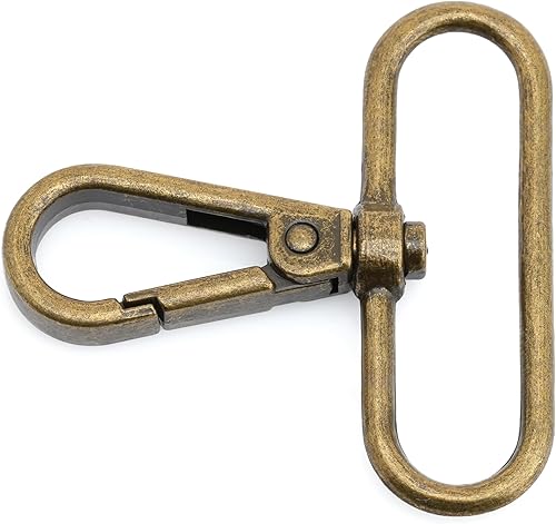 CRAFTMEMORE Broches giratorios para puerta de empuje a presión, broches de langosta, clips de moda, fabricación de bolsos, FS10, paquete de 10