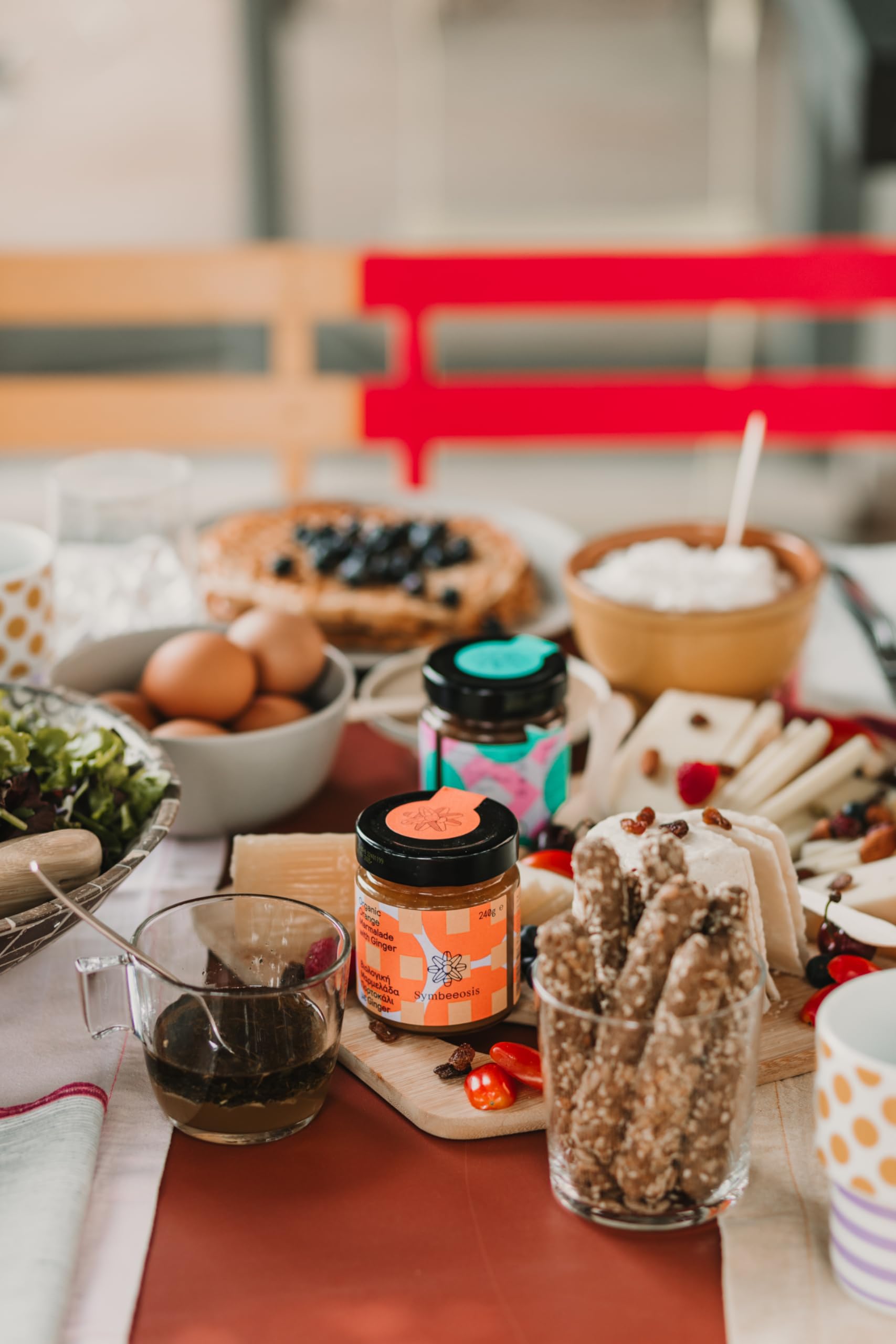 Symbeeosis Organic Orange Marmalade with Ginger: Digestive Aid, All-Natural, Sugar-Free, No Artificial Aromas, Pleasant Peppery Taste - Made with Fruit Sugars and Dry Ginger Extract