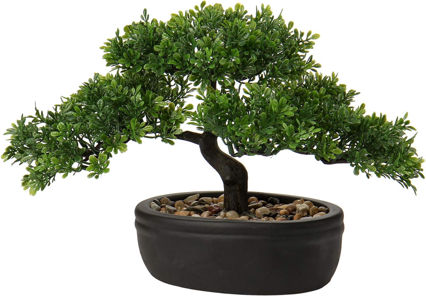 Briful Artificial Bonsai Tree Juniper Faux Plants Indoor Small Fake Plants Decor with Ceramic Pots for Home Table Office Desk Bathroom Shelf Bedroom Living Room Farmhouse Decorations
