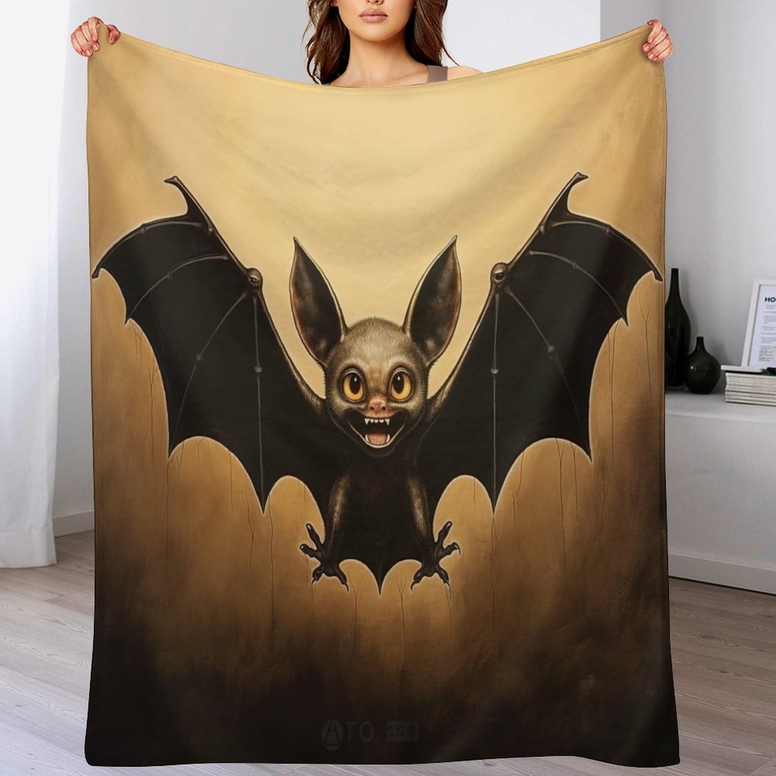 Couverture de a chaud chauve-souris flannel doux pour canape
