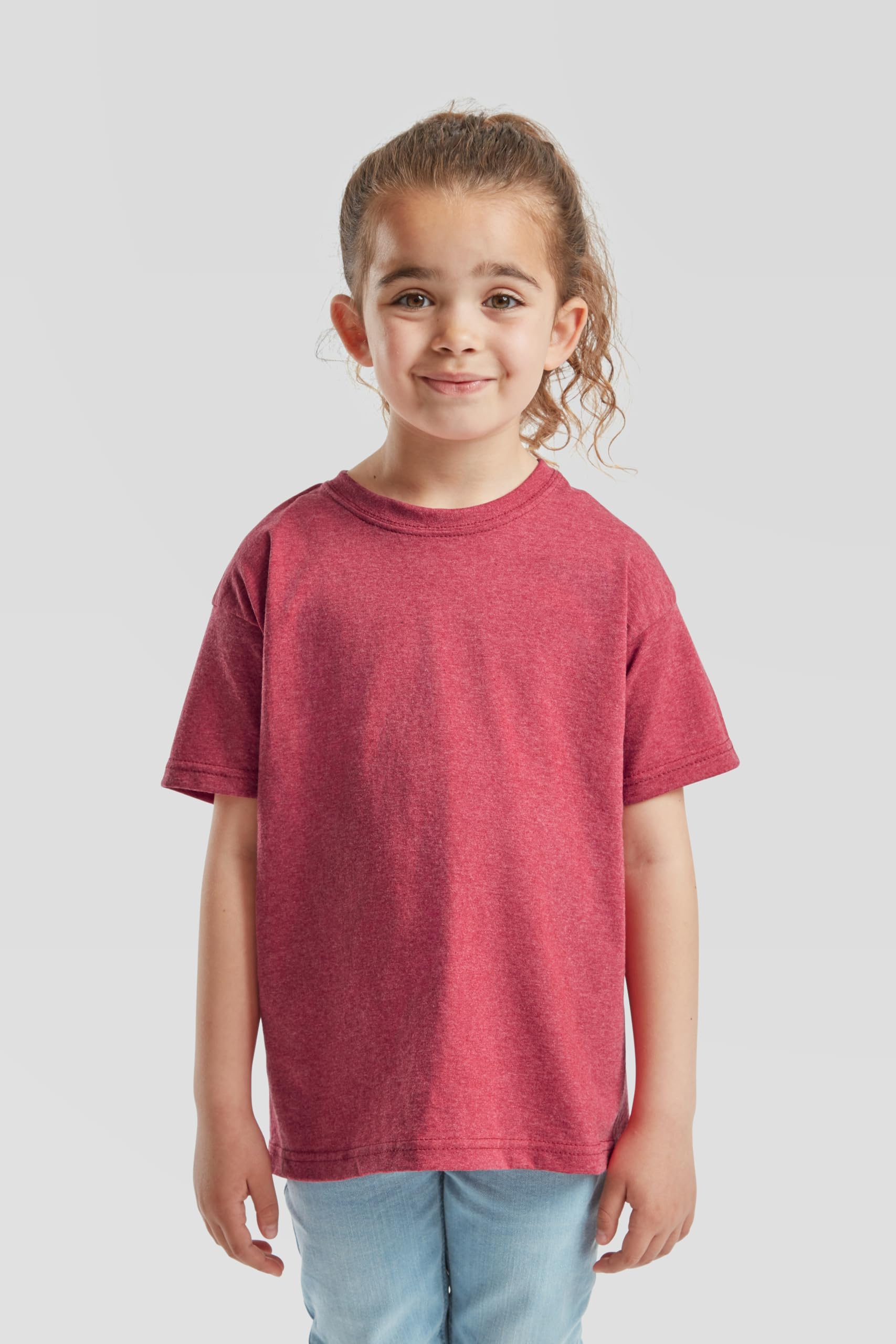 Fruit of the Loom 10er Pack Kids Valueweight T | Kinder T-Shirt aus 100% Baumwolle, robust, Rundhals für Schule & Freizeit + gratis MyShirt Stoffbeutel