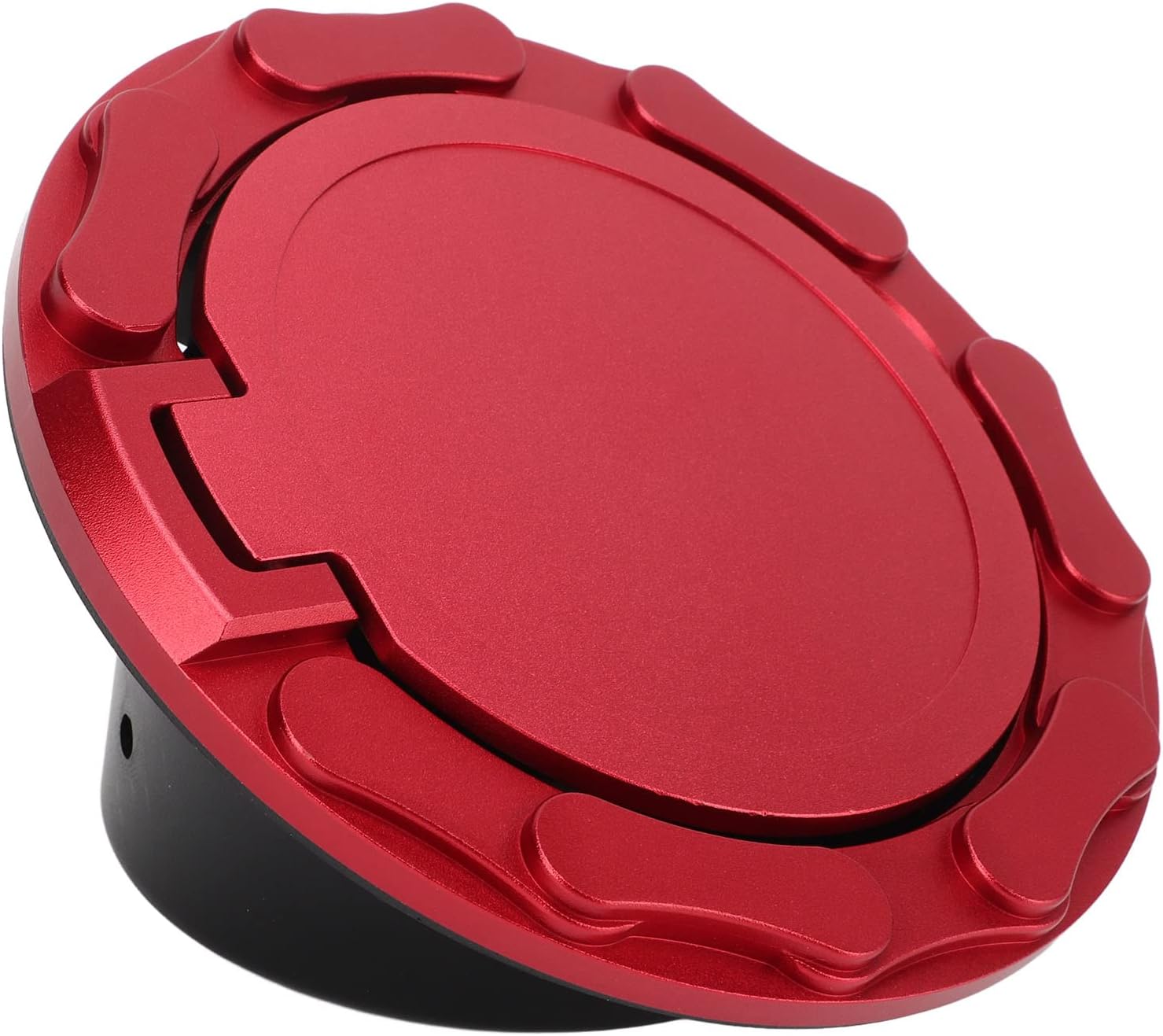 for Gas Red Fuel System Fuel Fuel Filler Cover Replacement for for Jk Sahara 2007‑2018 Red (Red)