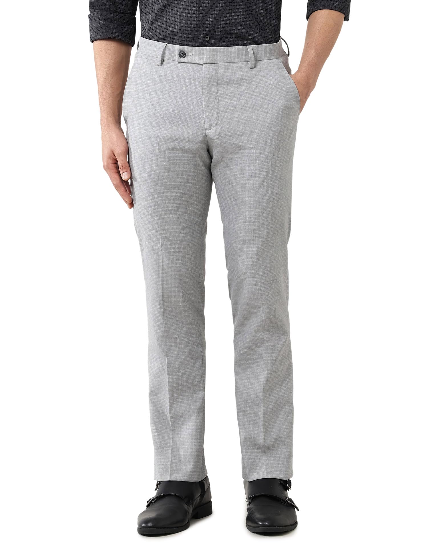 Men's Tailored Fit Checked Trousers