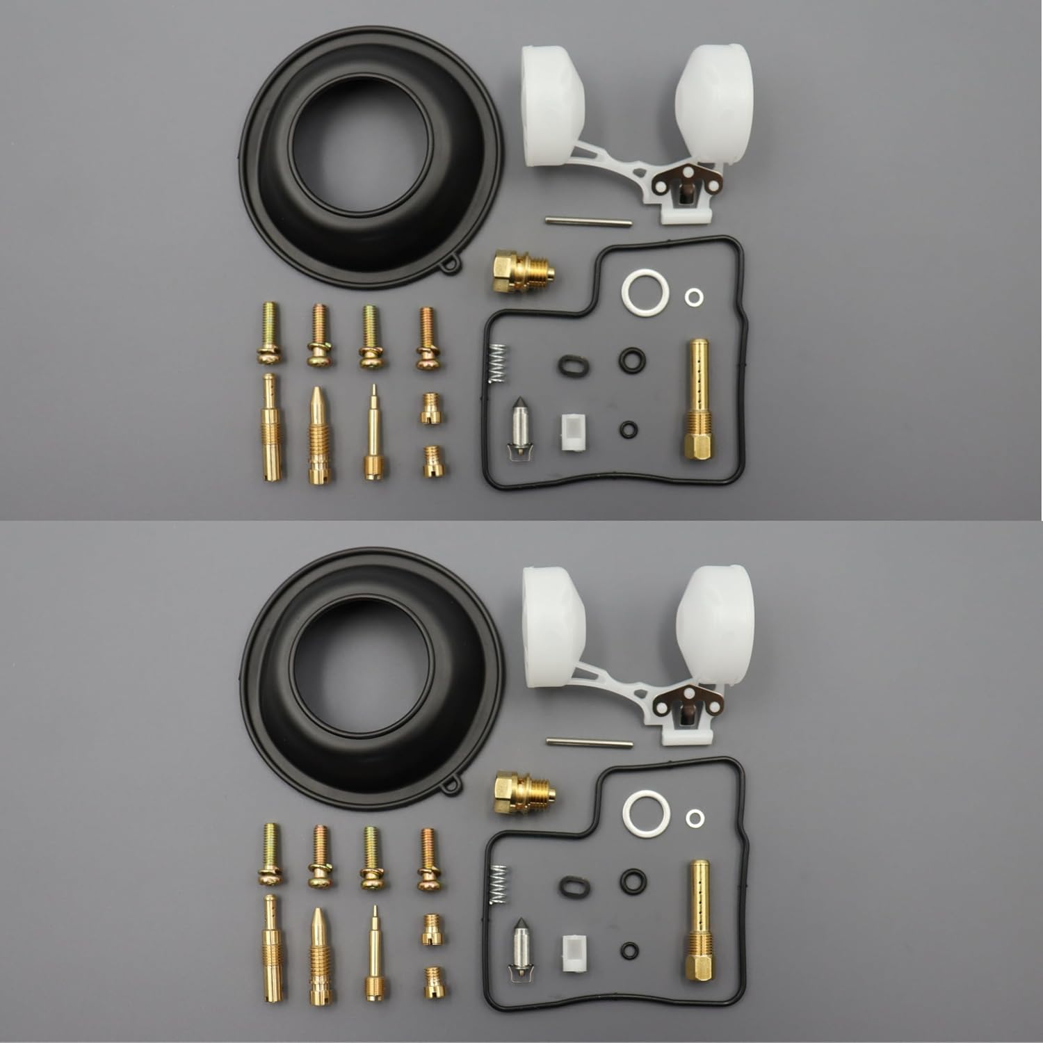 2Pack Carburetor Rebuild Kit for Honda Shadow 500 VT500C 1983-1986 Carb Repair Kit with Main Jet #108#112#120#122 Pilot Jet #38