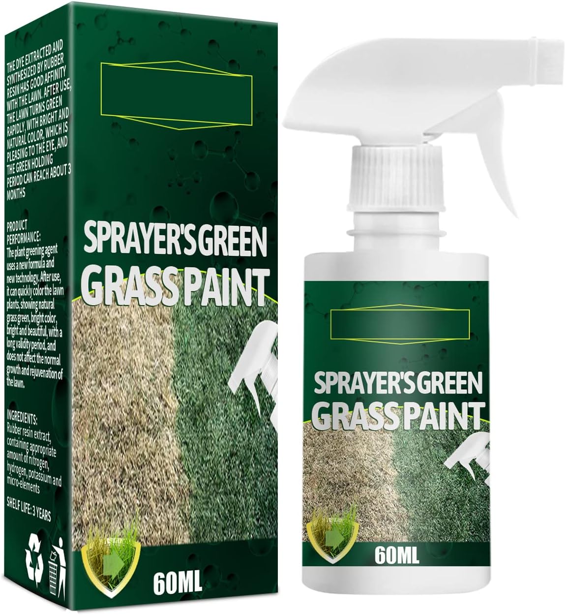 Grass paint spray, Green Grass Paint for Lawn, Green Lawn