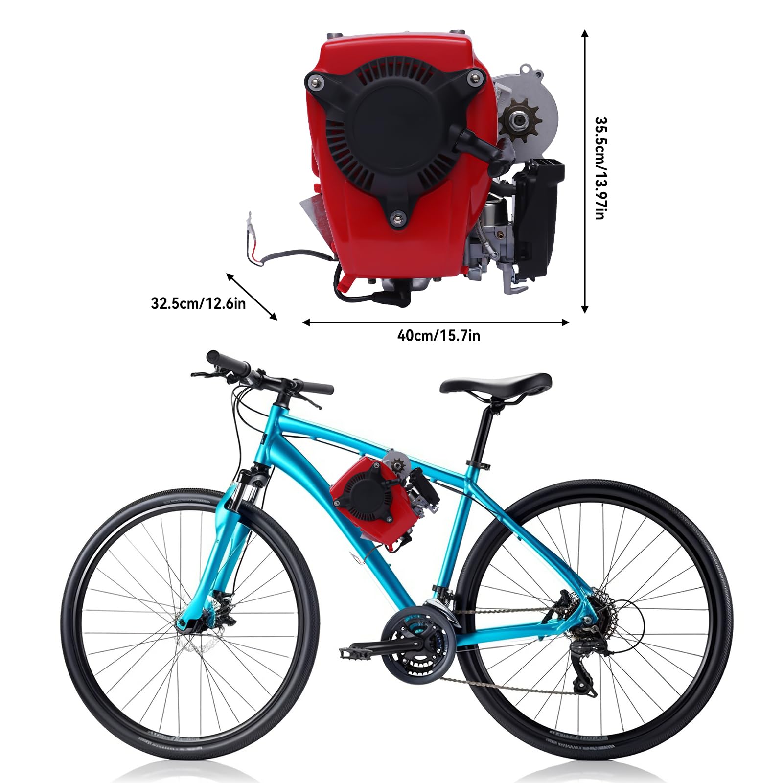 49CC 4-Stroke Gas Petrol Motorized Bike Bicycle DIY Engine Motor