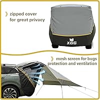 Vista 3 de Carpa Toldo para Auto SUV, UPF 50++ con Bolsa de Almacenamiento Impermeable Portátil, Resistente al Desgarro, Espacio Amplio, Buena Visión