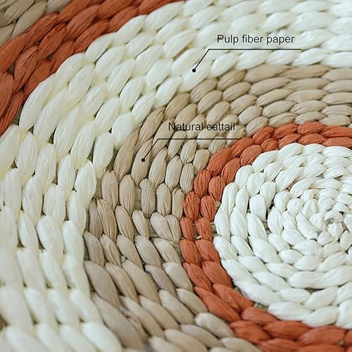 Miniatura 4 de Ochine Juego de cestas de pared tejidas para colgar, cestas de hierba marina, decoración de pared bohemia, cestas colgantes de mimbre, decoración de