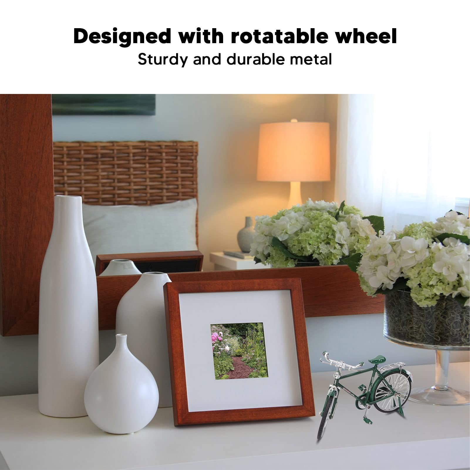 Mini Retro Bike Model, Vintage Iron Miniature Bike Model Ornament Simulation Bike Model Tabletop Ornament for Collections