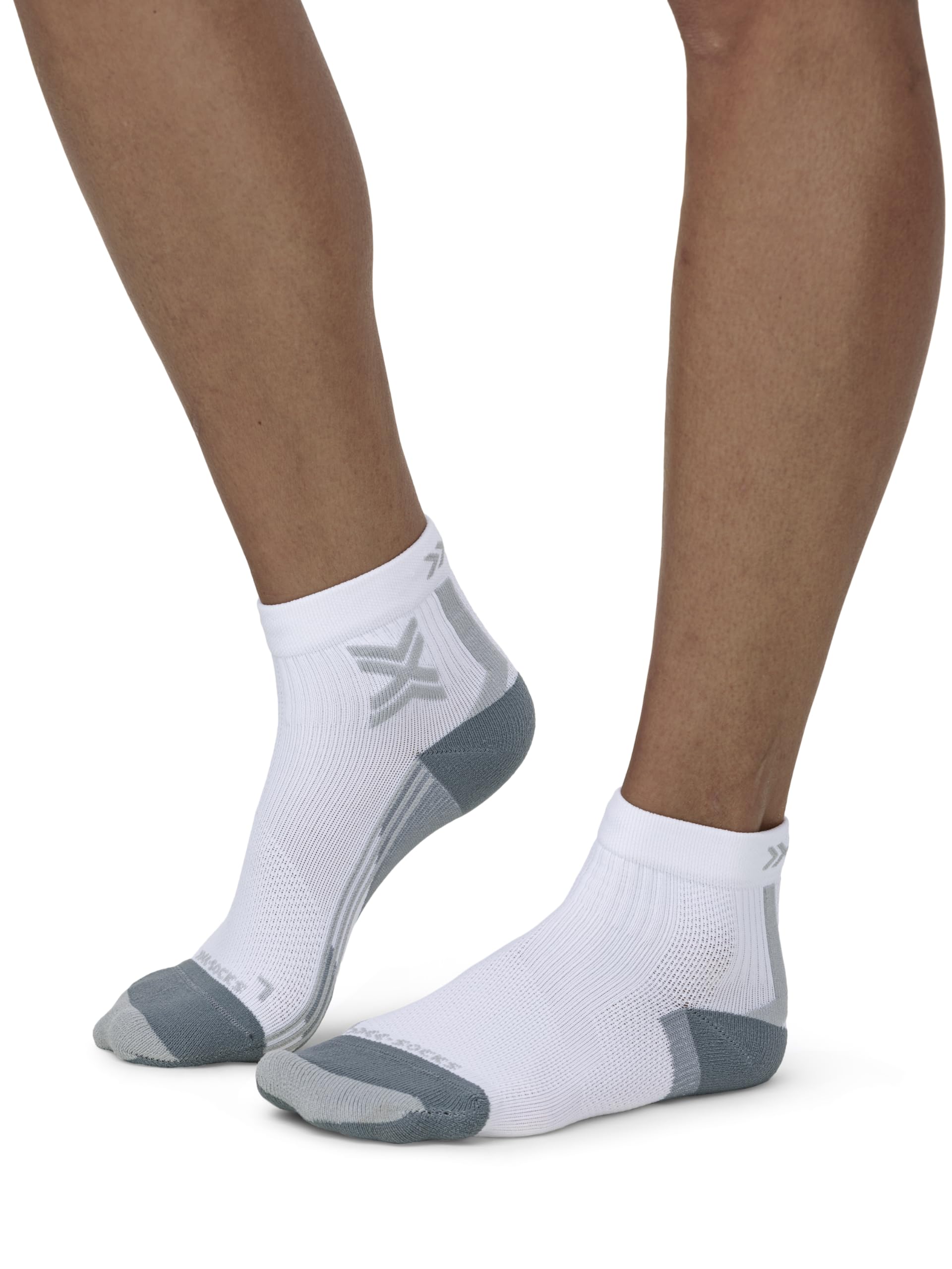 Skarpety za kostkę X-SOCKS Run Discover dla kobiet - najwyższy komfort dzięki zaawansowanym technologiom, optymalny przepływ powietrza i zwiększona ochrona - Arctic White/Pearl Grey, 37-38