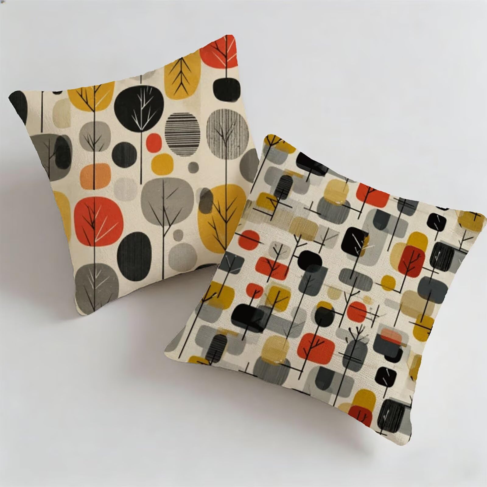 Générique Housse Coussin Exterieur Impermeable 55x55cm Couleur Orange Décoratif Taie d'oreiller Decoration Botanique Housse de Coussin Exterieur Impermeable pour Salon de Jardin Lot 2. P-4867