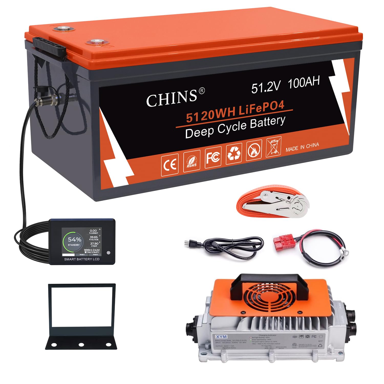 CHINS 48V 100Ah Lithium Golf Cart Battery