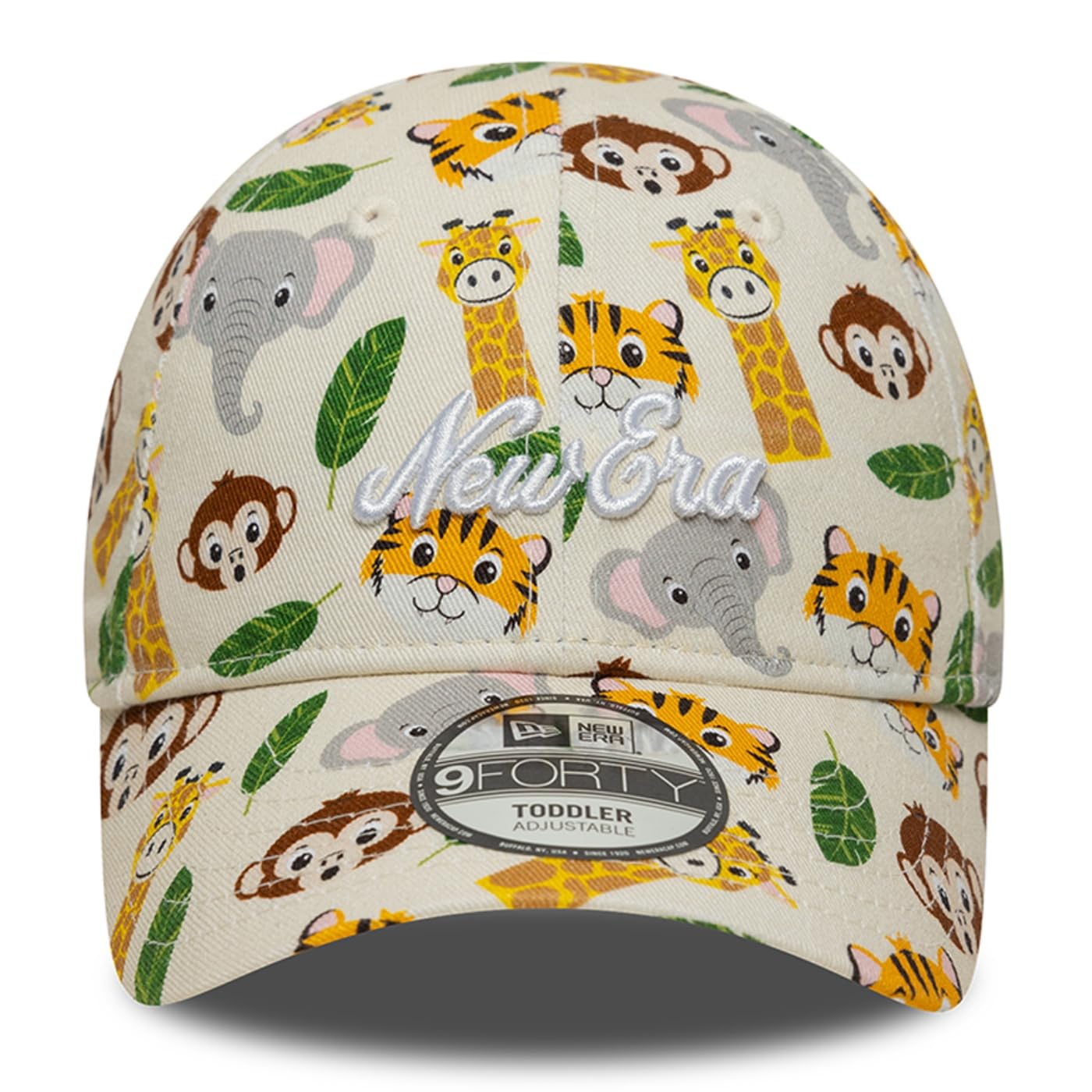 New Era Czapka dziecięca 9FORTY Animal Safari, beżowa, jeden rozmiar