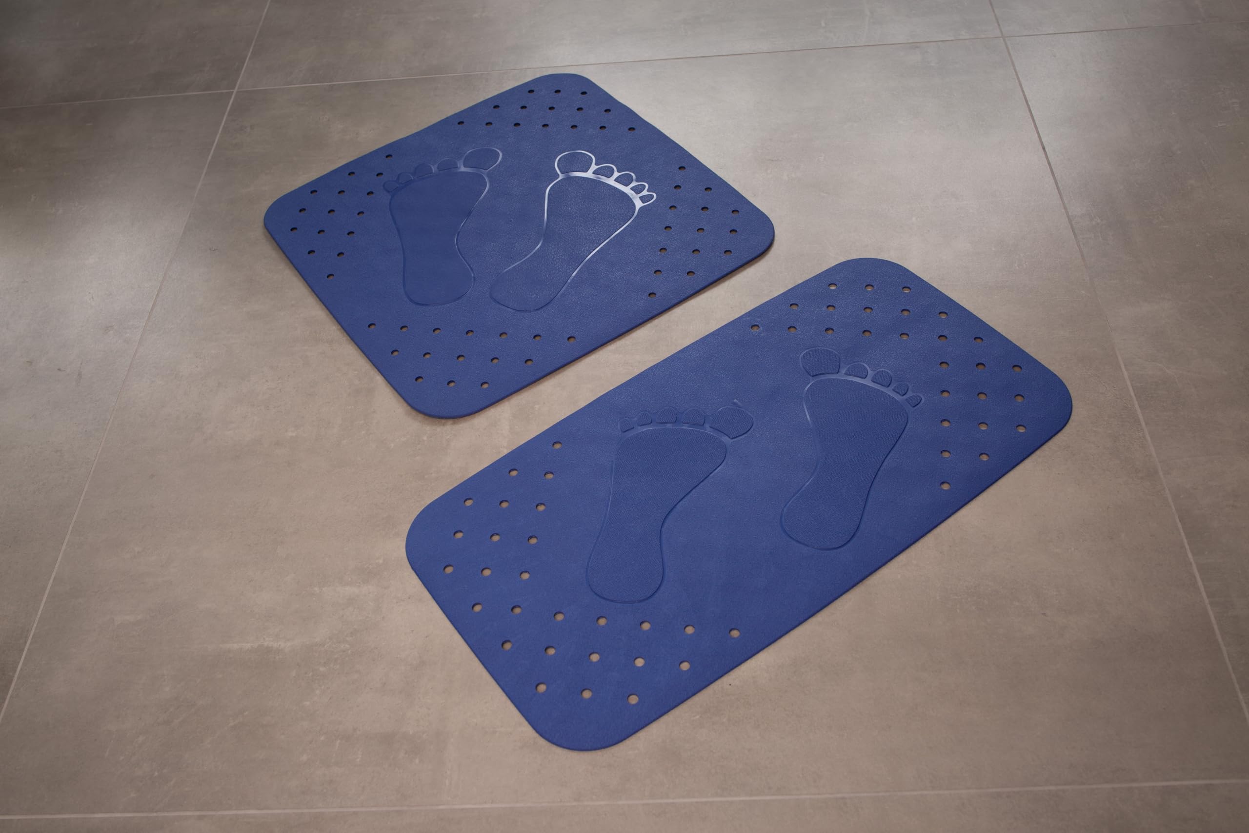 Badmat, badmat Step ca. 38x72 cm, wit, 100% TPE | TÜV getest