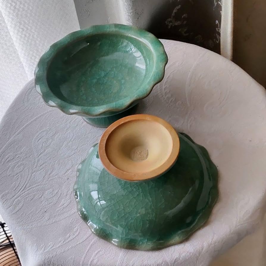 たち吉　青白磁　高台小鉢揃　5枚セット　高台皿　コンポート　足付き　デザート鉢 たち吉 青白磁 高台小鉢揃 5枚セット 高台皿 コンポート 足付き