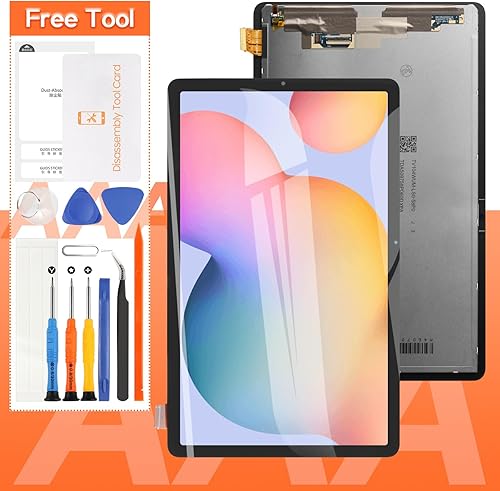 Reemplazo de pantalla para Samsung Galaxy Tab S6 Lite P610 P610N P615 pantalla LCD táctil digitalizador montaje completo, con herramientas (negro)