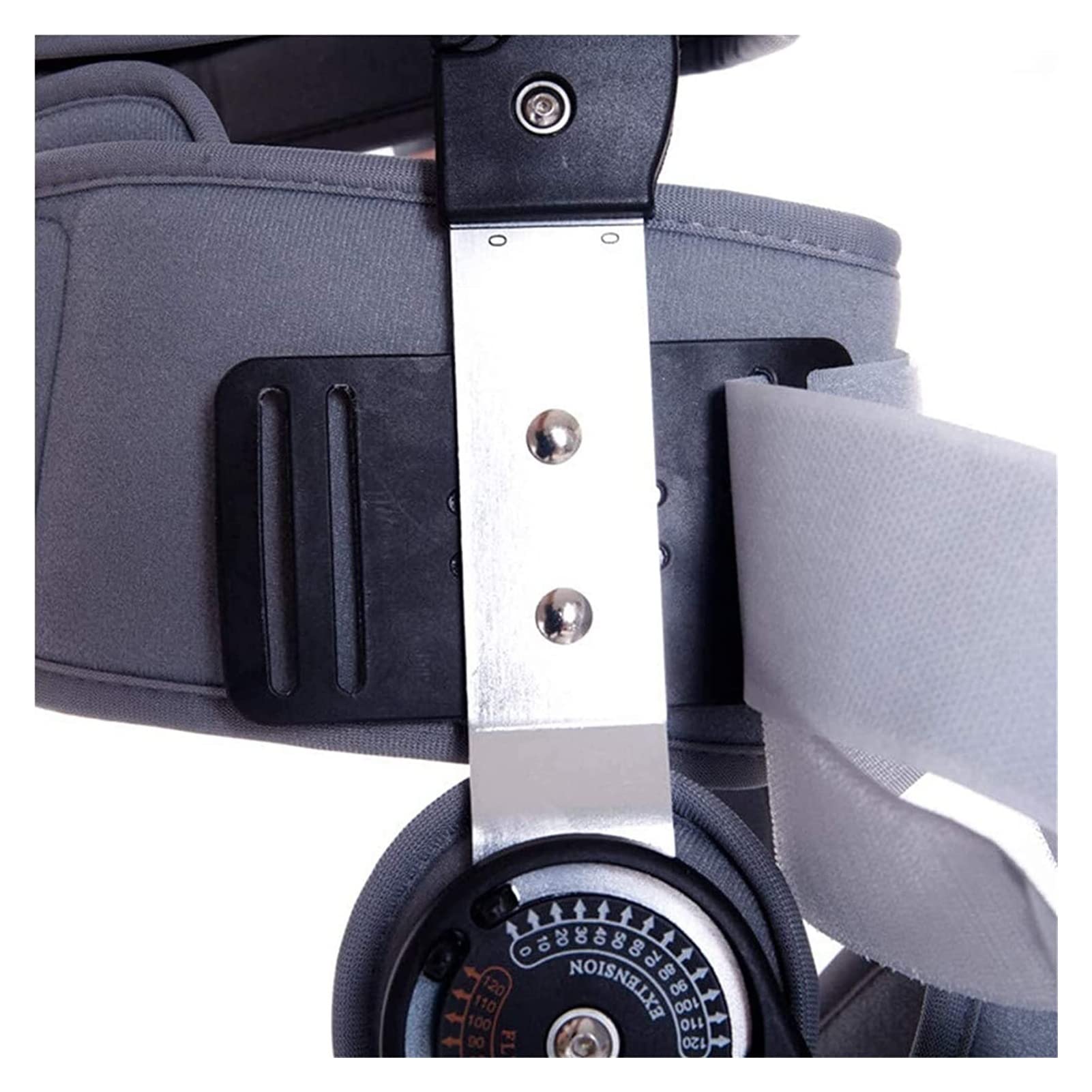 Estabilizador de Soporte ortopédico Ajustable ROM con bisagras Rodillera Universal para estabilización de recuperación Osteoartritis Leve 22.7.27 (Color : Grey(Send Strap))