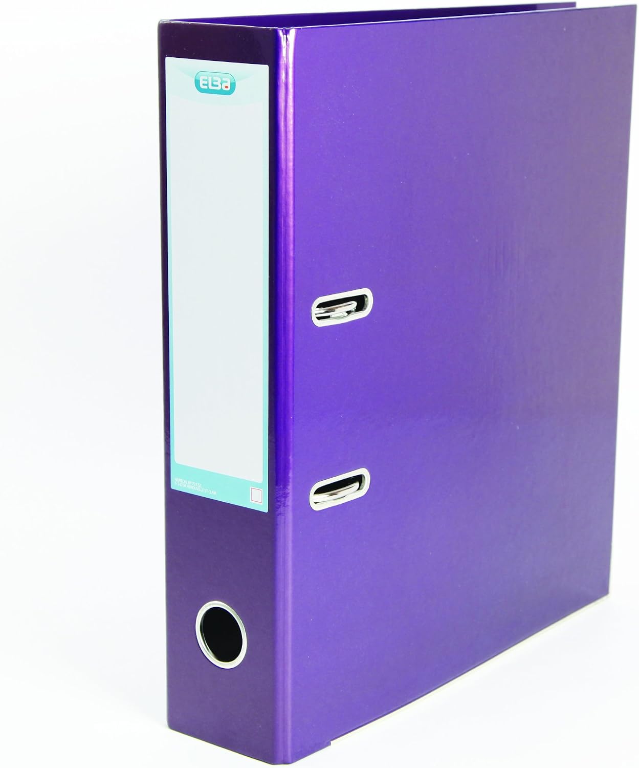 Elba Classy A4+ Lever Arch File, Paper On Board, 70 mm Spine, Metallic Purple, Pack of 10