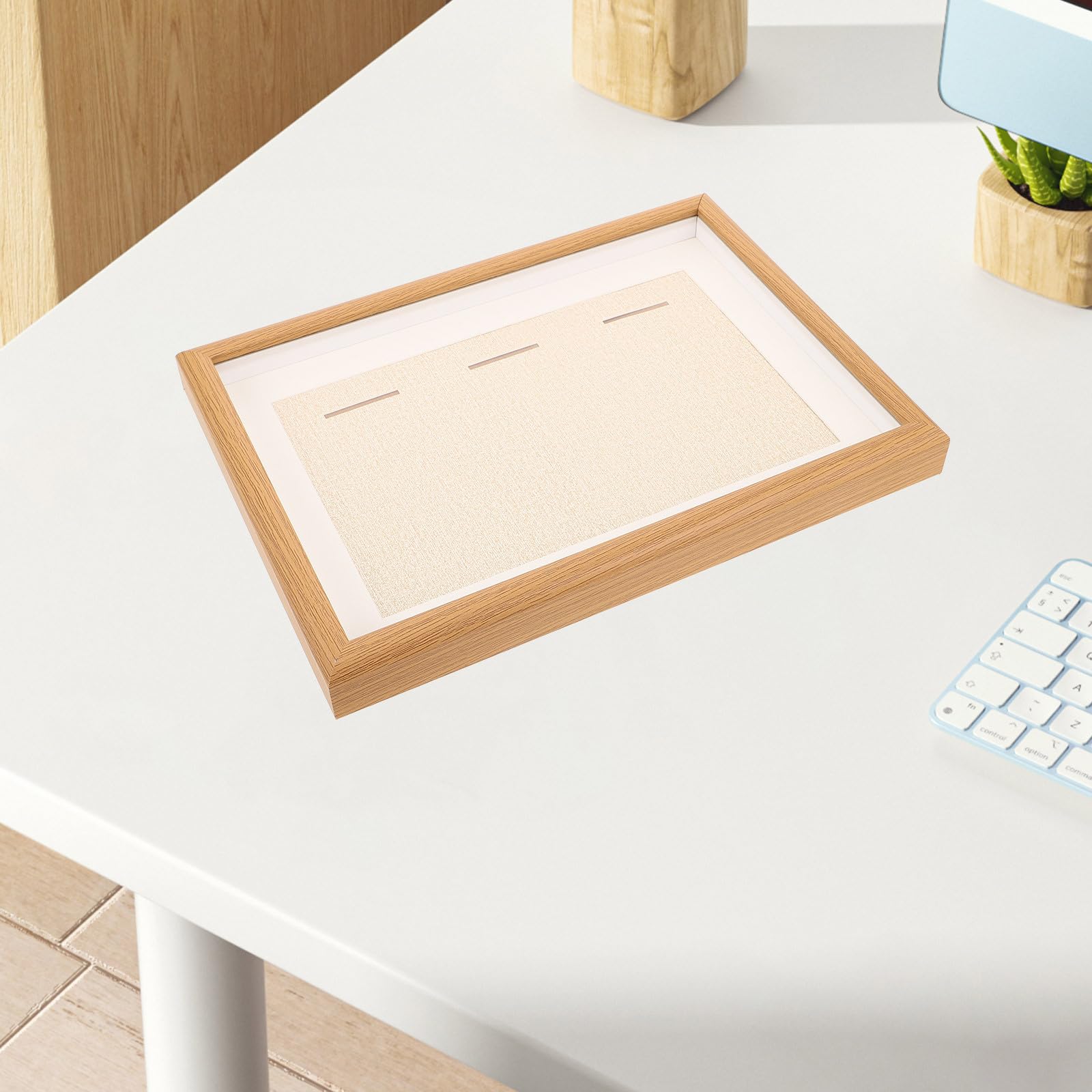 Mikikit Medaillen Display und Glas Eleganter Medaillen Bilderrahmen mit Multifunktionalem Design 3 Stück zur Präsentation von Auszeichnungen und Pokalen