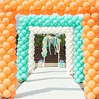 Vista 2 de Miliocry 100 clips de arco de globos, clips de globo reutilizables para arco de globos, suministros de globos de plástico para soporte, clips