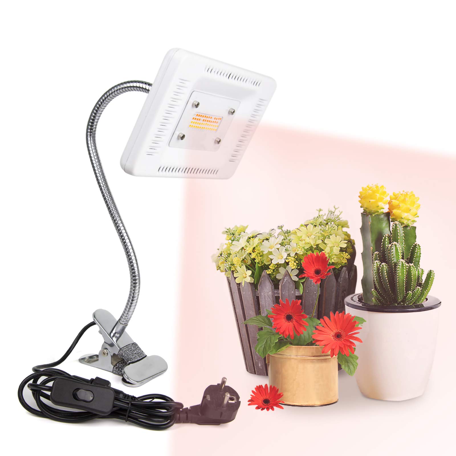 Oświetlenie LED do uprawy 25W Pełne spektrum IP67 Wodoodporne oświetlenie do uprawy roślin z 4 trybami kolorów Lampa do uprawy dla roślin Kwiaty Sadzonki Rosnąca lampa fito