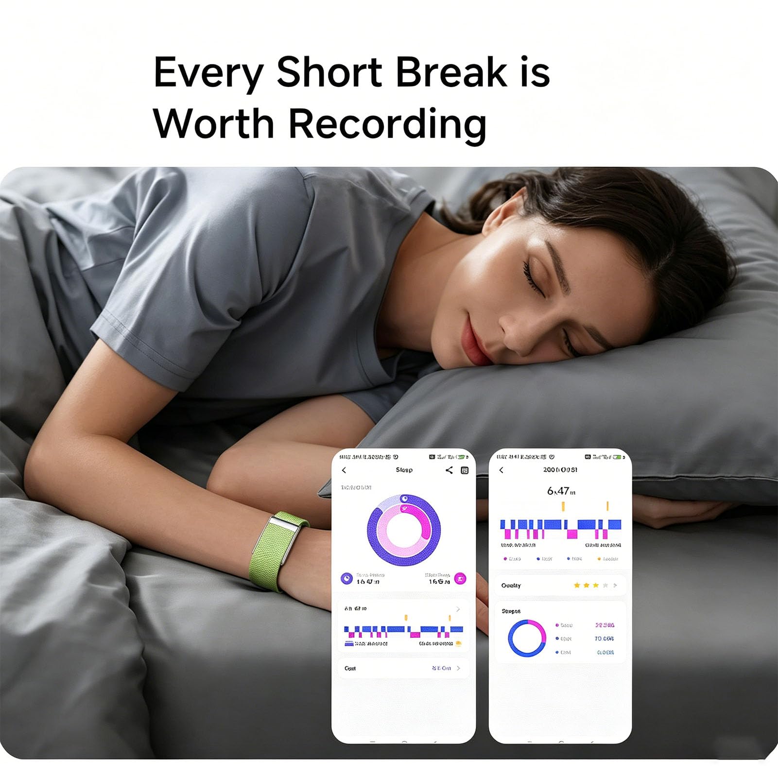 findtime Bracelet Connecté Femme Capteur de Fitness avec Modes d'exercice,Long Jours Batterie, Étanchéité IP68 Fitness Tracker d'Activité Bluetooth Sport Bracelet Suivi Sommeil