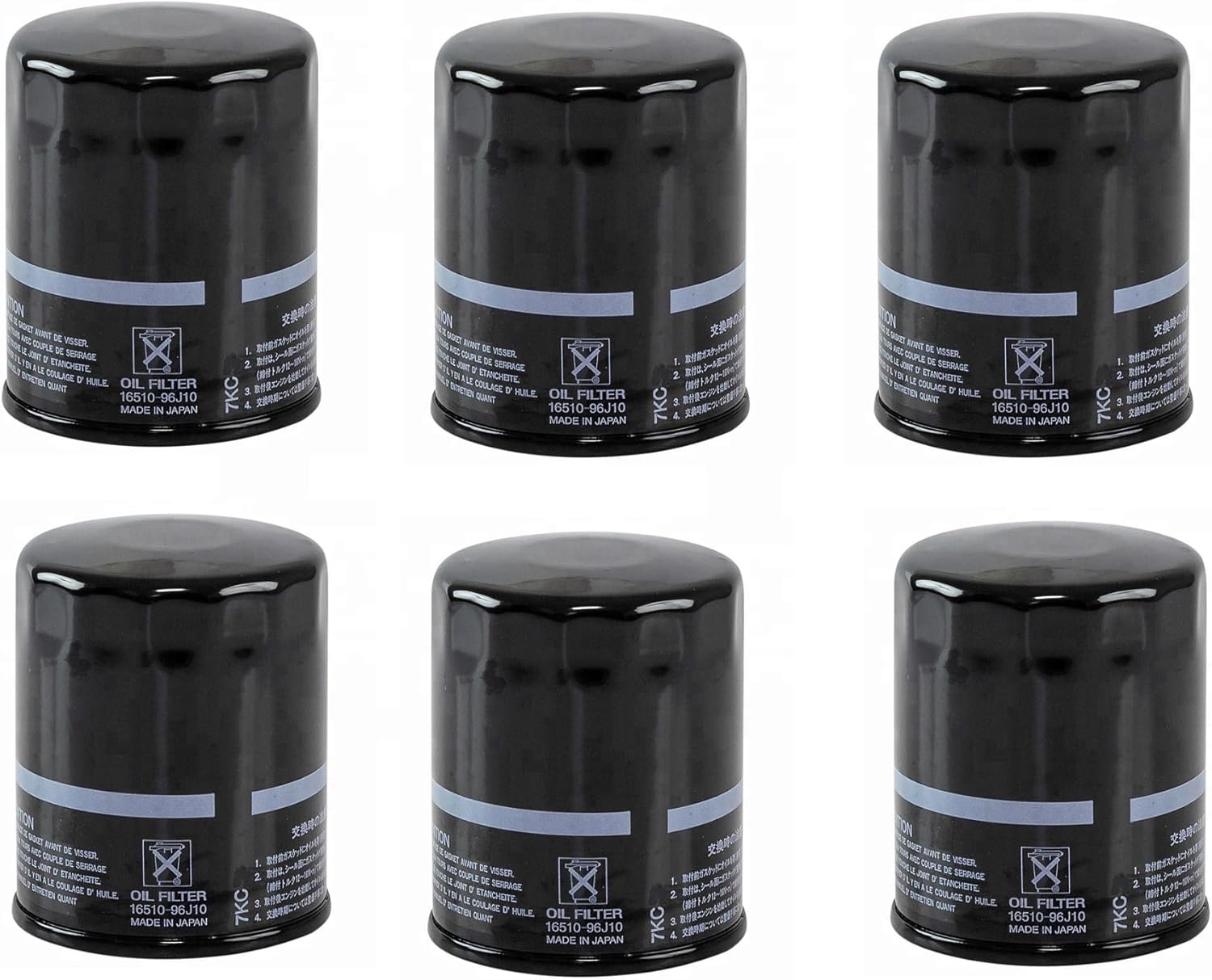 6 pcs Oil Filter 16510-96J10 16510-93J00 16510-96J00 Fits Suzuki 4-Stroke Outboard Motors 150HP-350HP,For Johnson Evinrude 5035703,For Mercury Mariner 35-8M0154773 Replacement Sierra 18-7905-1 1879051
