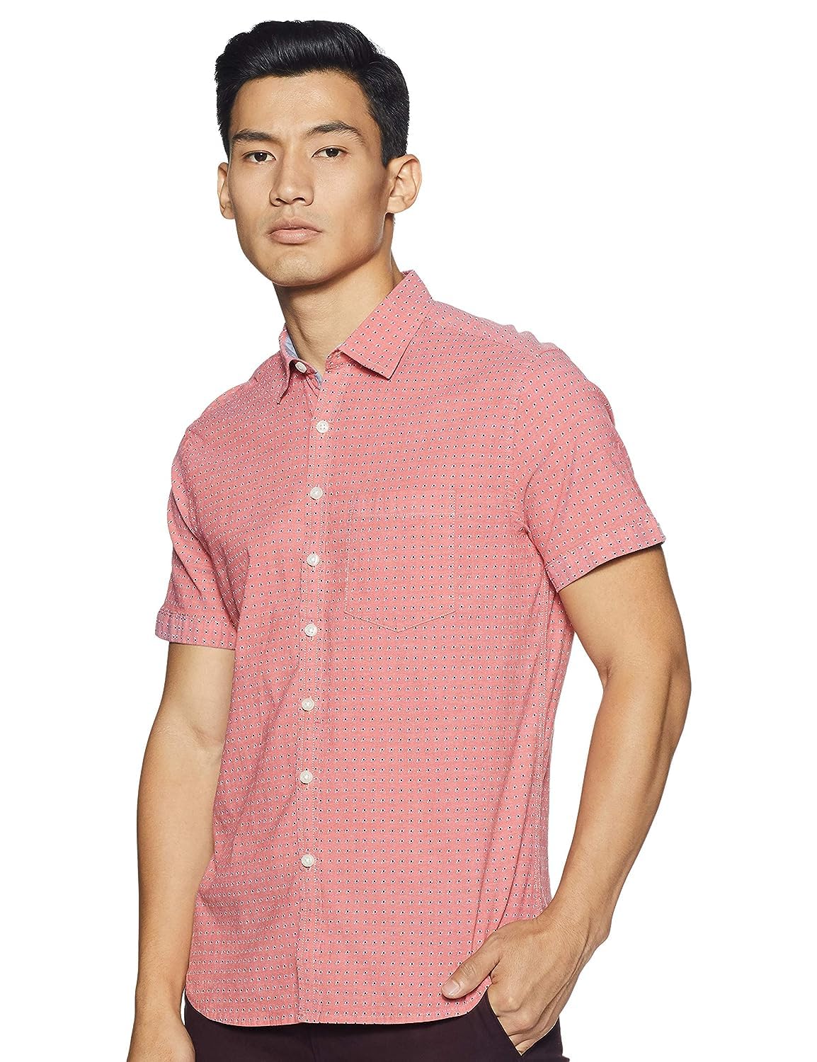 Kenneth Cole Men's Solid Regular fit Casual Shirt