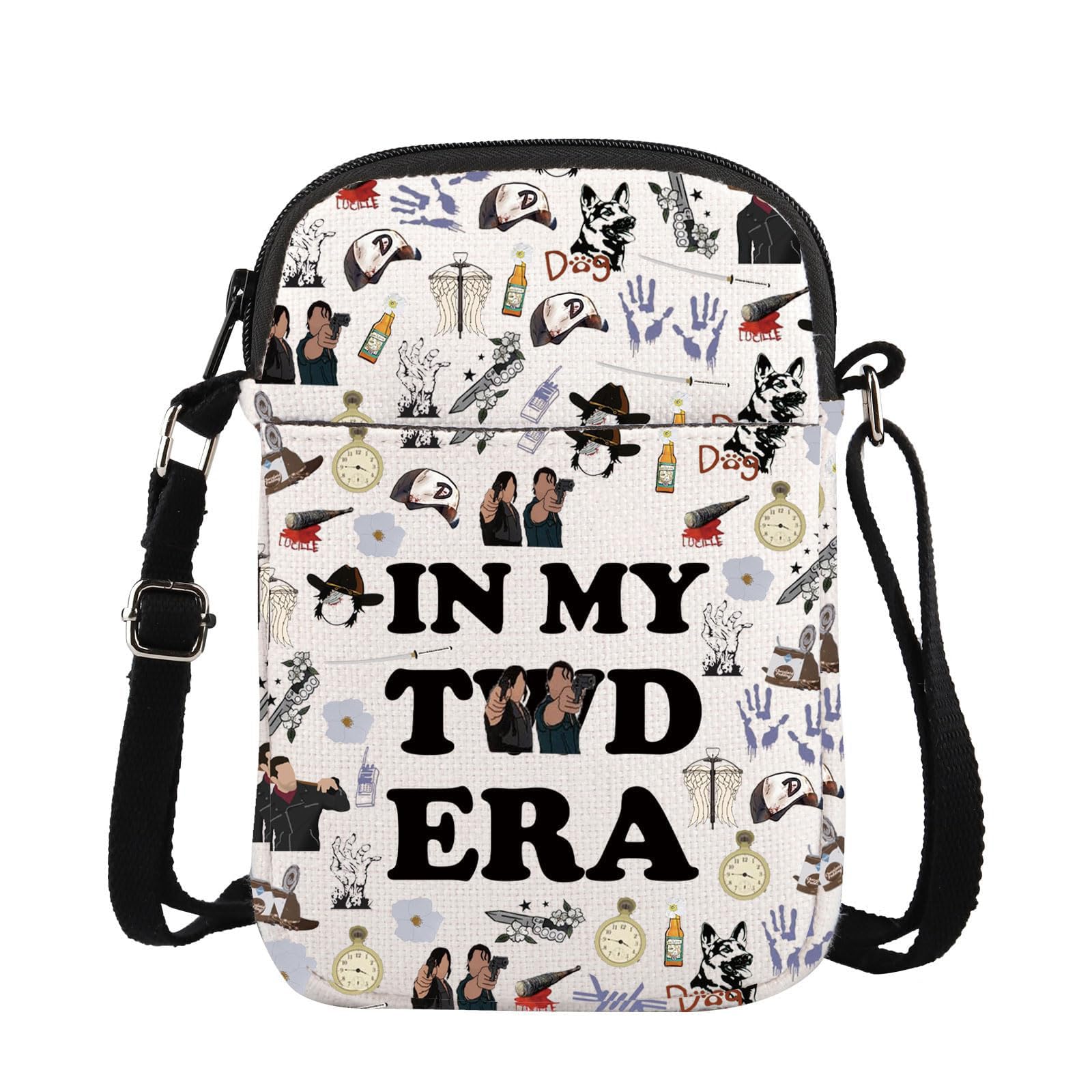 TGBJE Horror Zombie TV Series Inspired Messenger Bag Zombie Themed Gifts Twd Movie Merchandise Crossbody Bag Daryl Fans