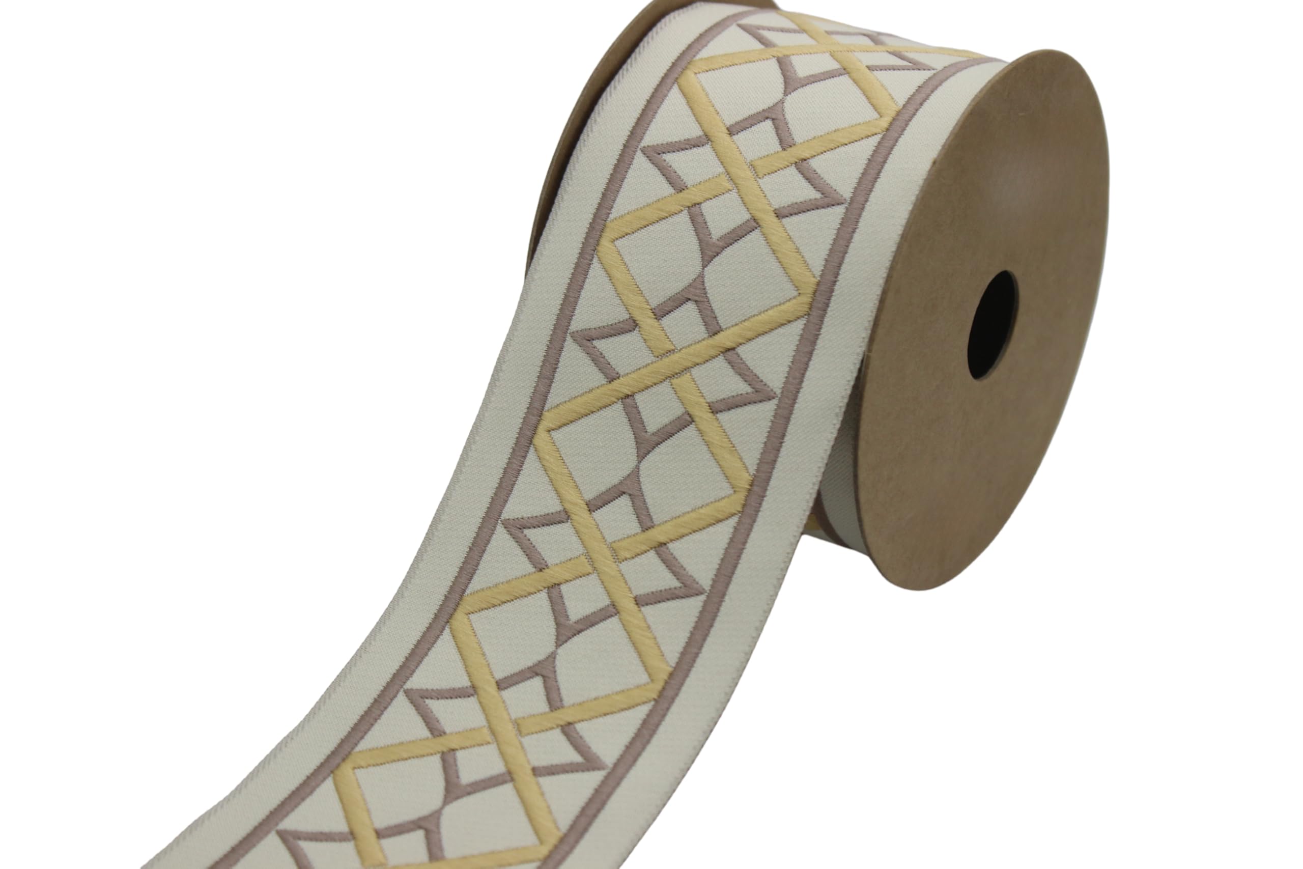 Ruban jacquard de 6,8 cm pour relooker les rideaux du salon et de la chambre