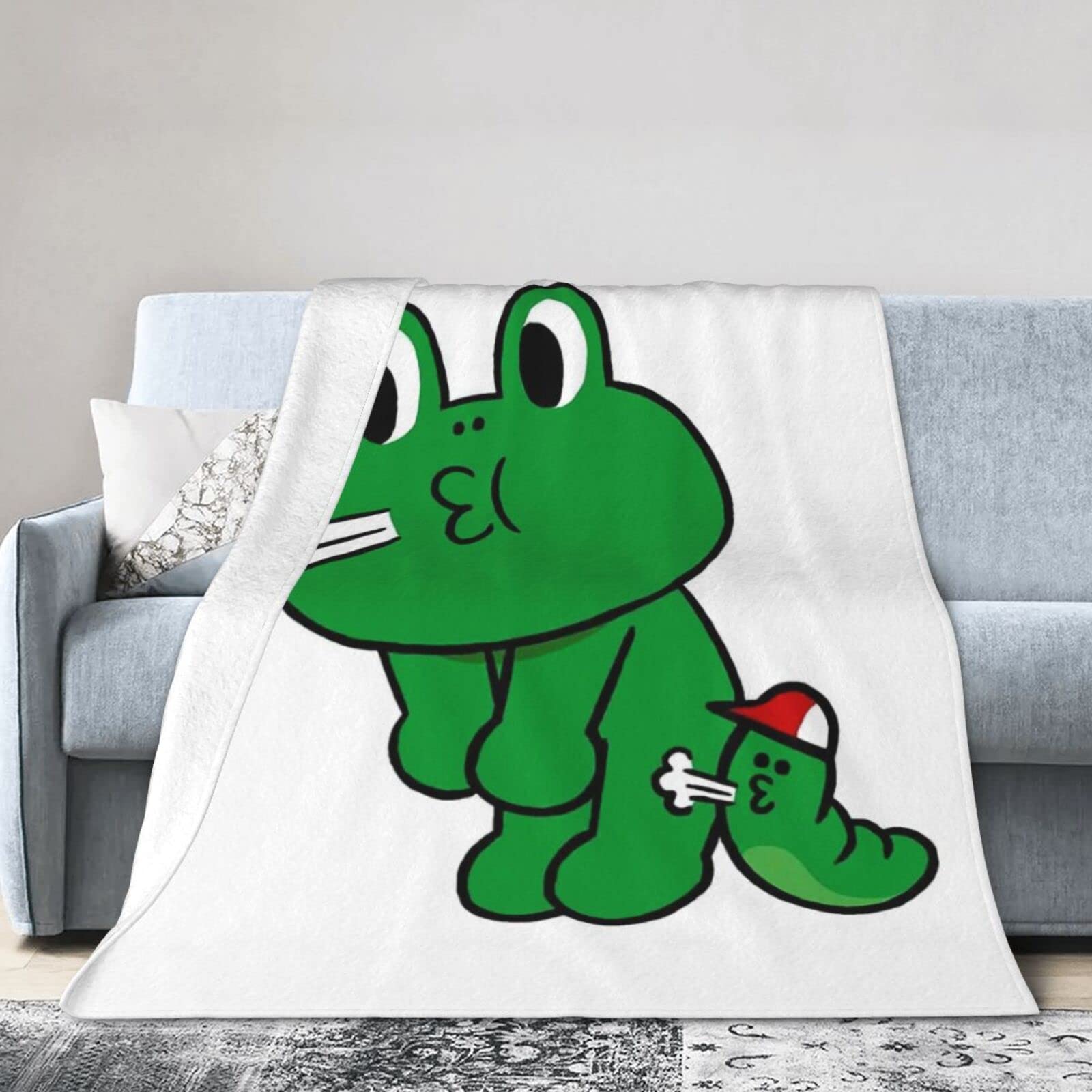 Amazon｜レナード カエル ブランケット 毛布 ひざ掛け 大判 おしゃれな