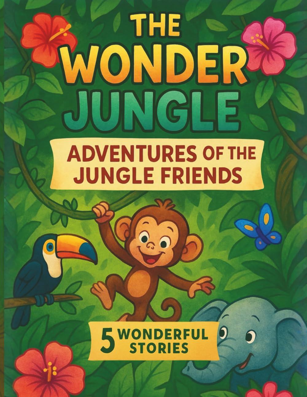 The Wonder Jungle: Adventures of the Jungle Friends – 5 Wonderful Stories!: Heartwarming Jungle Tales of Friendship, Kindness, and Fun for Little ... 4-8) (Tales of the Little Animal Friends)